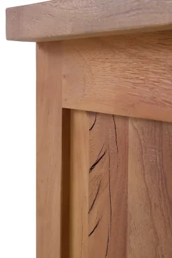 Vitrine en bois massif d'acacia recyclé