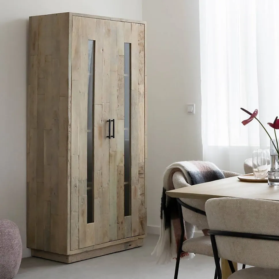 Vitrine en bois recyclé Damian