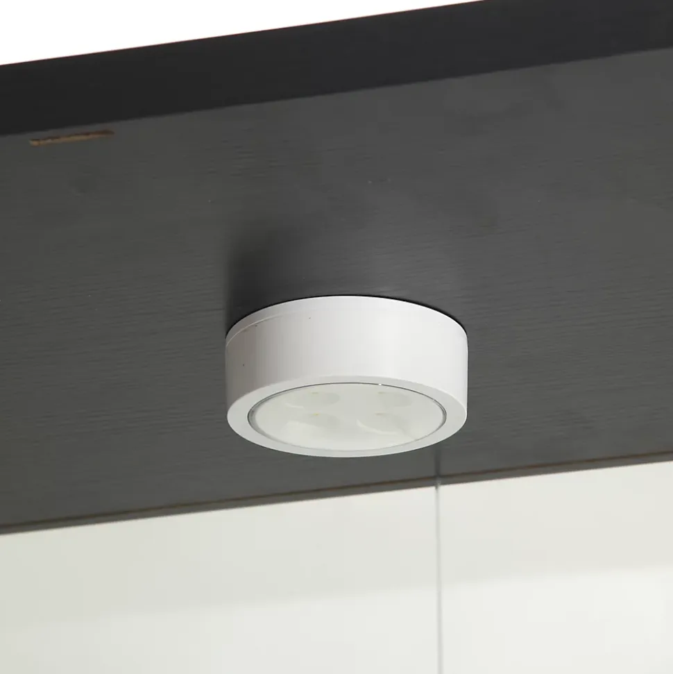 Vitrine en verre à deux portes avec éclairage LED et 4 étagères, étagère sur pied pour salon, chambre à coucher, bureau, noir