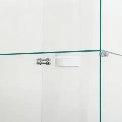Vitrine en verre à trois couches avec lumière LED, noire, élégante vitrine en verre pour exposer vos trésors