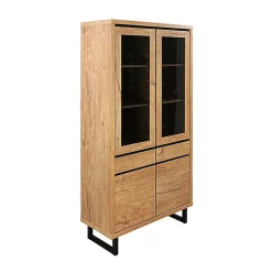 Vitrine grand modèle 2 + 2 portes 2 tiroirs Sully