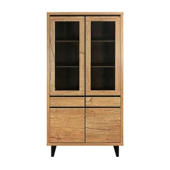 Vitrine grand modèle 2 + 2 portes 2 tiroirs Sully