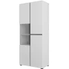 Vitrine haute 2 portes collection HAVANA. Coloris blanc et noir.