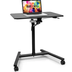 WPS37 Support pour vidéoprojecteur à roulettes Hauteur ajustable de 75 à 105 cm Charge max 10 kg Duronic