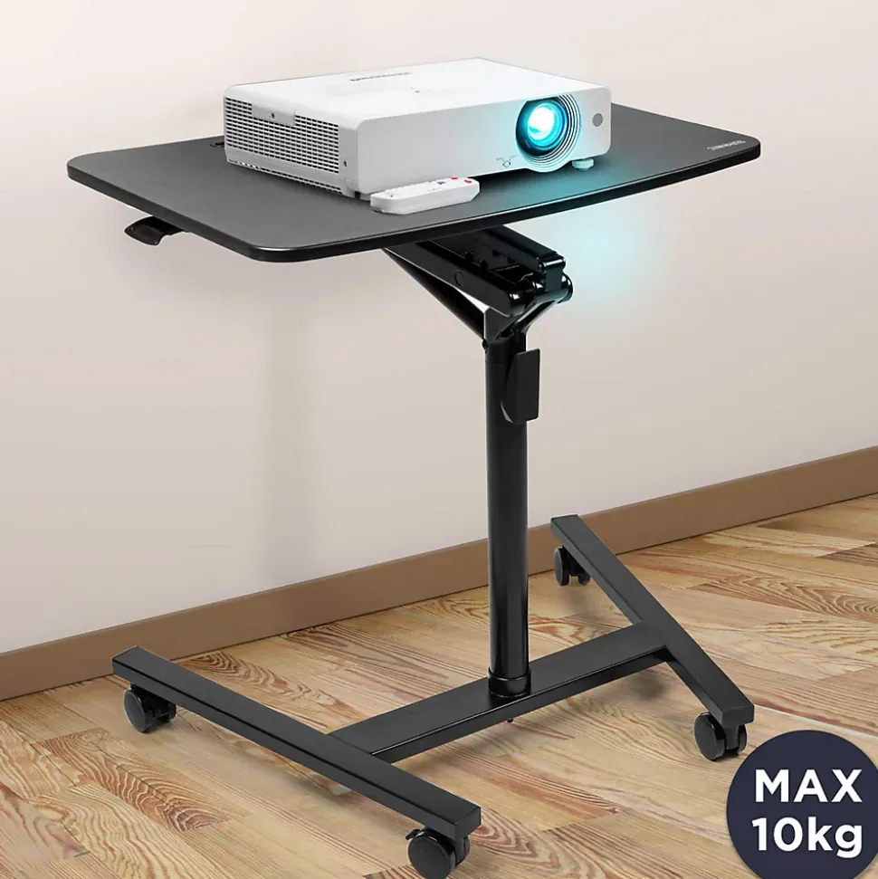 WPS37 Support pour vidéoprojecteur à roulettes Hauteur ajustable de 75 à 105 cm Charge max 10 kg Duronic