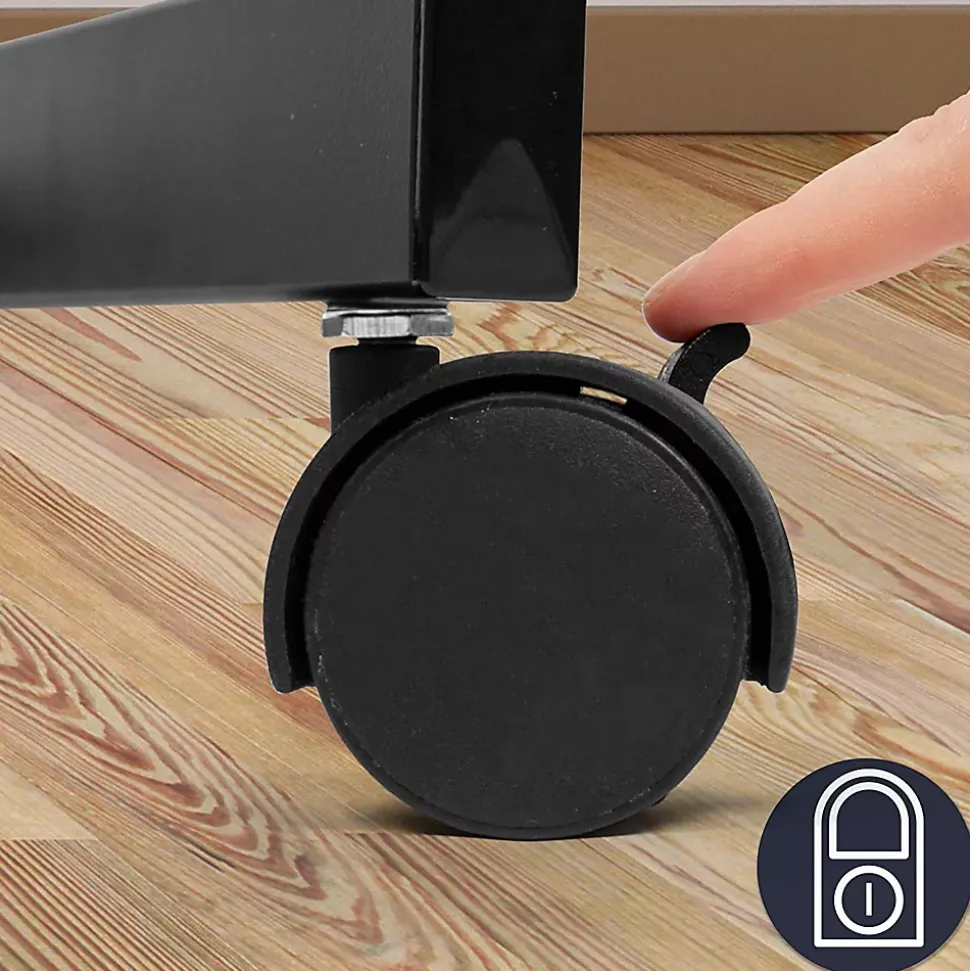 WPS20 Support pour vidéoprojecteur à roulettes Hauteur ajustable de 67 à 99 cm Charge max 10 kg Sangles de sécurité Duronic
