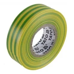 Yato - Ruban isolant Jaune / Vert (20 m x 1,5 cm)